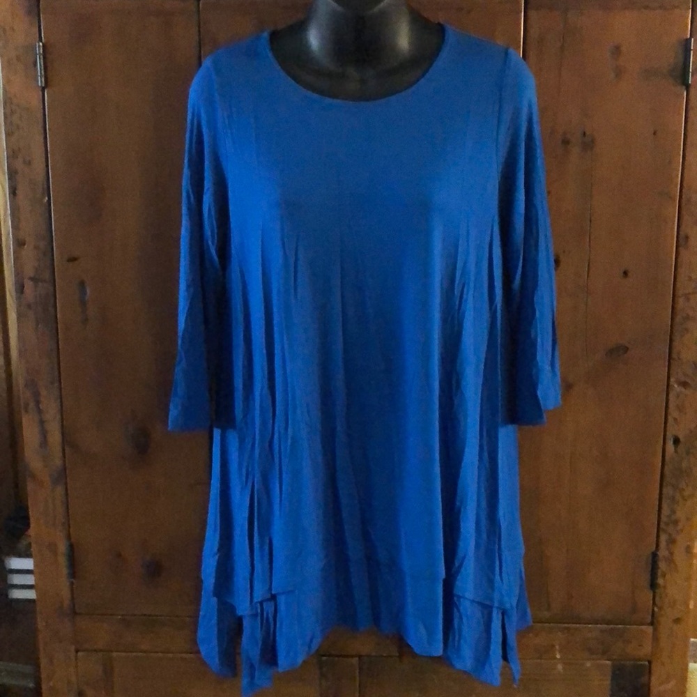 Eileen Fischer Blue Top Size XS